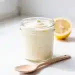 Creamy homemade mayonnaise recipe with egg yolk mustard and lemon