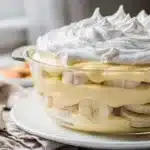 Make ahead banana pudding in a clear trifle bowl with creamy layers