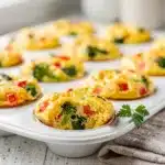 Protein Veggie Egg Muffins are a savory baked breakfast meal prep.