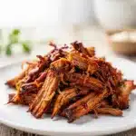 Summer crockpot pulled pork brioche bun barbecue coleslaw closeup